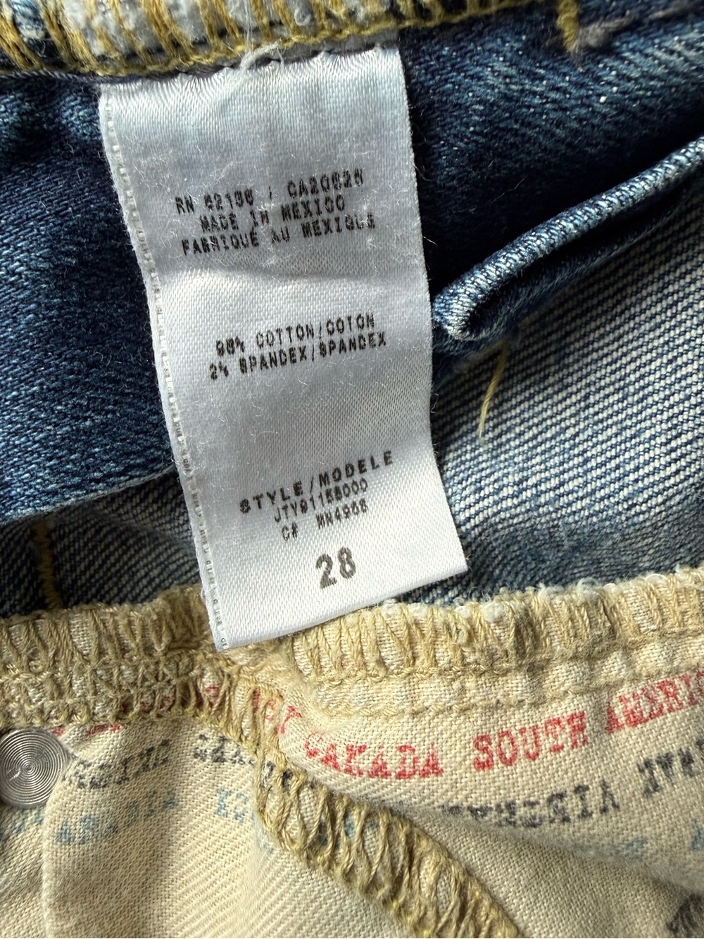 Guess Light Blue Boot Cut Jeans with Stud Detail - Picture 2 of 5